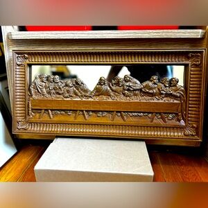 Vintage Last Supper Mirrored Wall Hanging